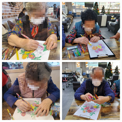 [주간보호 인지프로그램] 봄꽃 색칠하기