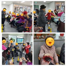 [치매전담실 신체프로그램] 고리던지기